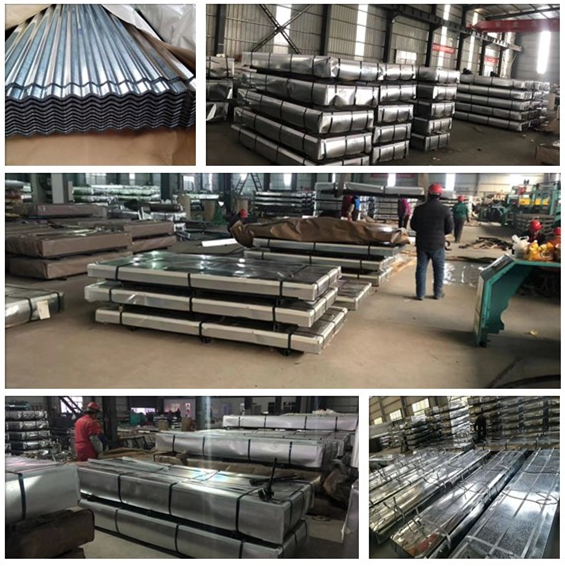 1050mm Colour Coated Roofing Sheet Corrugated Steel Sheet Standard ASTM 17