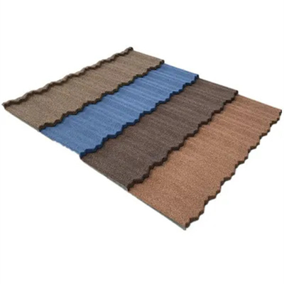 1340*420mm Colorful Stone Coated Metal Roofing Tile For Building Material