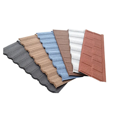 1340*420mm Colorful Stone Coated Metal Roofing Tile For Building Material