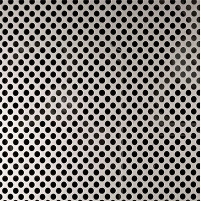 0.5mm Hot Dipped GI / GL Perforated Sheet Silver For Construction SGCC