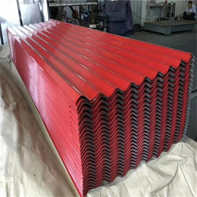 Prepainted Galvanized Corrugated Steel Sheet For Roofing Sheet Blue, Red