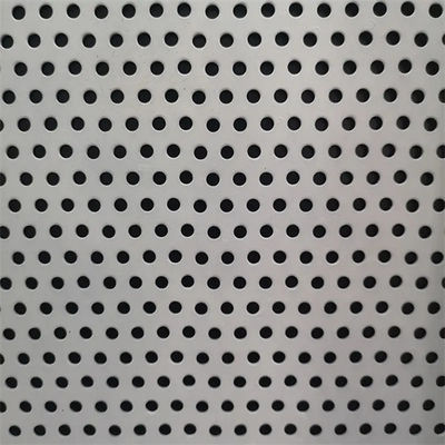 0.5mm Hot Dipped GI / GL Perforated Sheet Silver For Construction SGCC